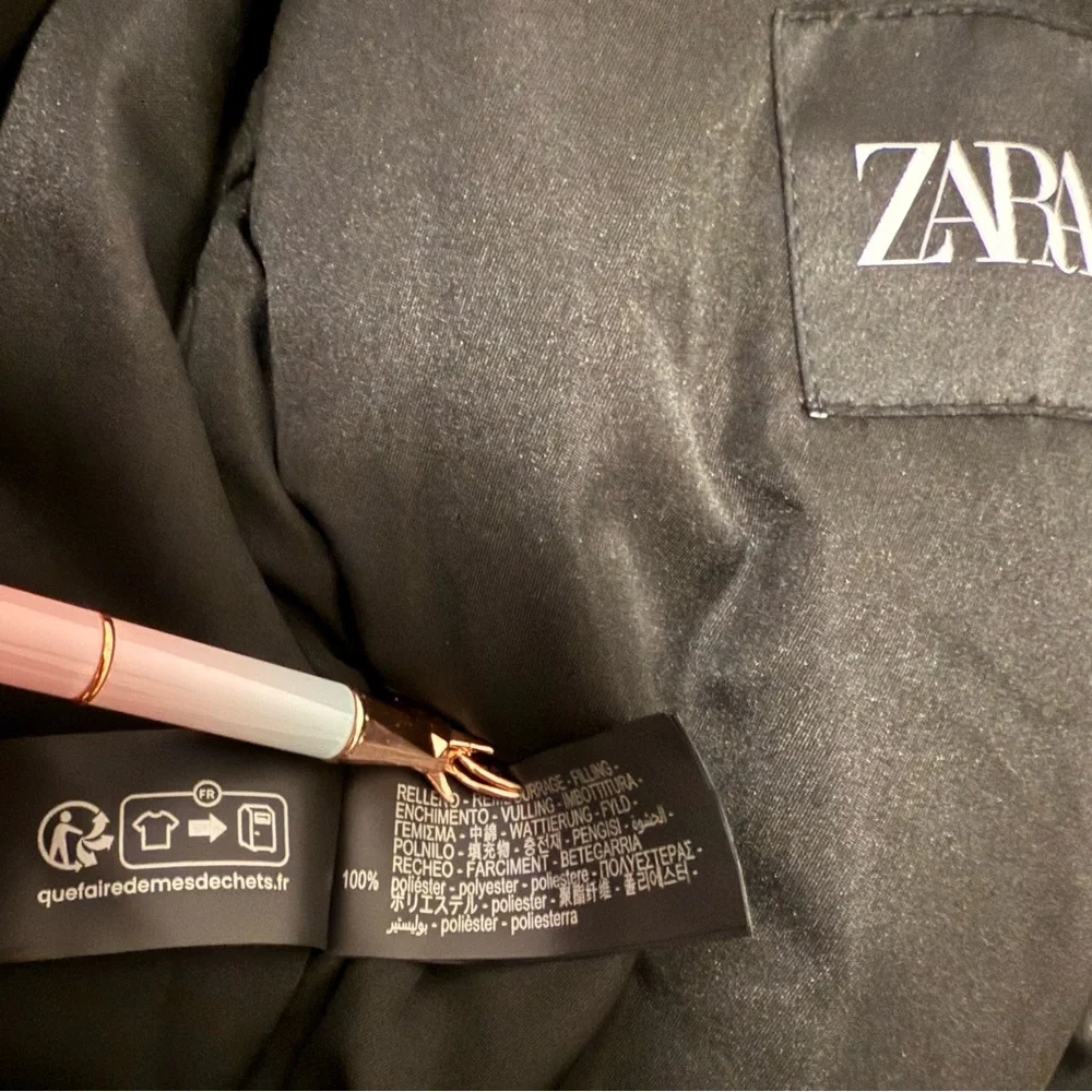 Zara Metallic Faux Leather Jacket - Picture 7 of 8